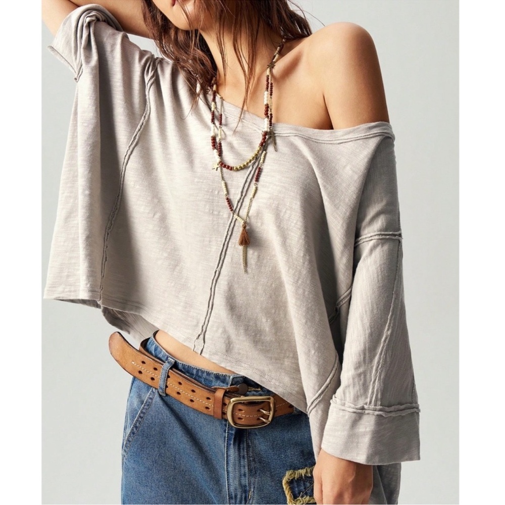 Plus Solid Reverse Stitch Oversize Wide Round Nec… - image 4